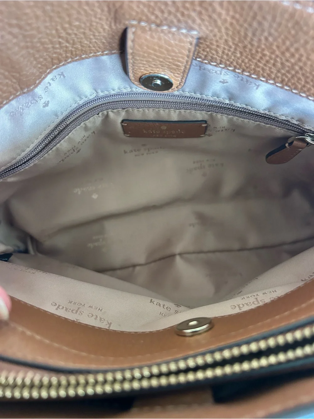 kate spade | Bags | Kate Spade Caramel Tan Pebbled Leather Satchel ...